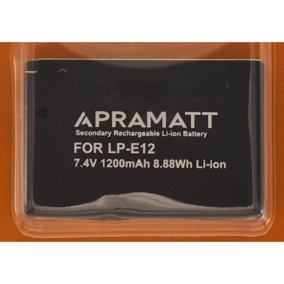APRAMATT DC LPE12 1200 mAh (Canon) Battery