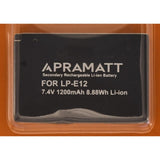 APRAMATT DC LPE12 1200 mAh (Canon) Battery