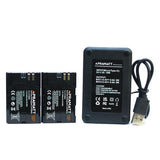 Apramatt DC LPE6 GOLD Combo (2 Battery 9200 mAh + Dual Charger)