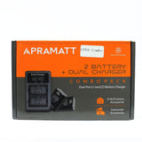 Apramatt DC LPE6 GOLD Combo (2 Battery 9200 mAh + Dual Charger)