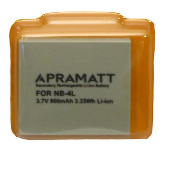 APRAMATT DC NB4L 900 mAh (Canon) Battery