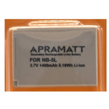 APRAMATT DC NB5L 1400 mAh (Canon) Battery