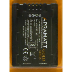 APRAMATT DC VBT 190 Full Decoded Gold 6000 mAh (Panasonic) Battery