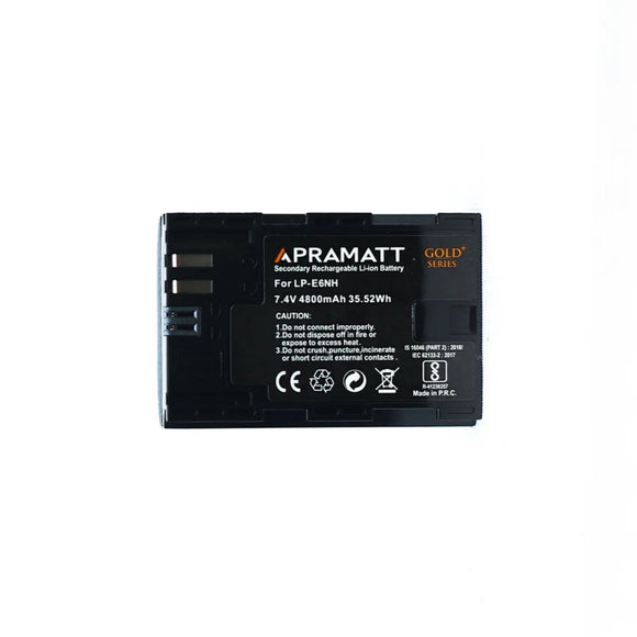 APRAMATT DC LPE6 Gold Plus Series 4800 mAh (Canon) Battery Box Pack