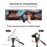 Digitek (DPTR 895VD) Professional Tripod CUM Monopod with Multipurpose Head for Low Level Shoot & Panning for Photography, Videography Suitable for DSLR, DV Camera, Binocular Max Height (6.39Feet) & Max Load 4 to 5 kg.