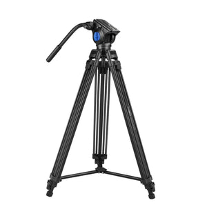 Digitek (DTR-510VD PRO PLUS, 70 Inch) Professional Video Aluminium Tripod with Multipurpose Head for Low Level Shooting, Panning for All DSLR Camera, Maximum Height 5.10 Feet, Load Capacity 15kgs (DTR-510VD PRO PLUS, 70 Inch)