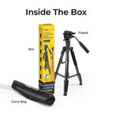 Digitek (DPTR 895VD) Professional Tripod CUM Monopod with Multipurpose Head for Low Level Shoot & Panning for Photography, Videography Suitable for DSLR, DV Camera, Binocular Max Height (6.39Feet) & Max Load 4 to 5 kg.