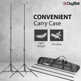 DIGITEK (DBSK 010FT) Studio Background Stand Kit (9ft x 10ft) for Backdrop Photography and Videography, Portable and Foldable Stand Kit with Carry Bag