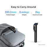DIGITEK® (DTR 525 SS) 160 CM Long Tripod Selfie Stick with Wireless Remote, Aluminum Rod with 3 Legs Base, 360° Head, GoPro Adapter, 7 Section Adjustment - Compatible with Phones & Action Cameras