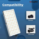 DIGITEK® (LED D135 ML) 12W Metal Body RGB LED Light with OLED Display, Adjustable Brightness & 360° Color Control, USB-C Charging, 21 Preset Effects, Multi-Scene Lighting for Photo & Video Shoots