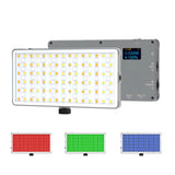 DIGITEK® (LED D135 ML) 12W Metal Body RGB LED Light with OLED Display, Adjustable Brightness & 360° Color Control, USB-C Charging, 21 Preset Effects, Multi-Scene Lighting for Photo & Video Shoots