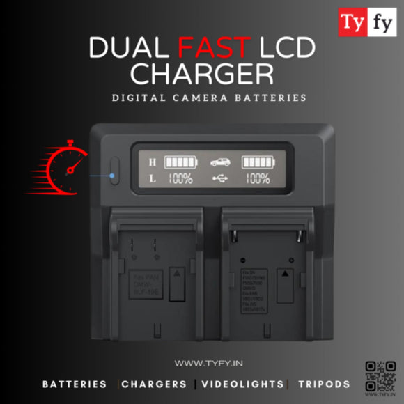 TYFY NP-F550/770/970 DUAL FAST LCD CHARGER