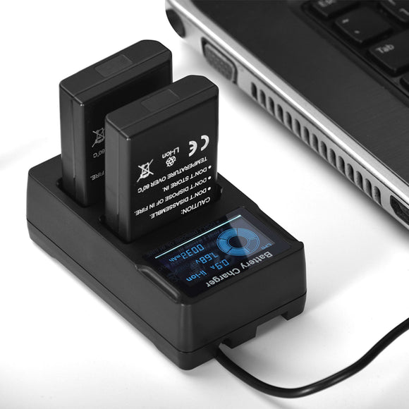 TYFY EN-EL15 DUAL FAST USB LCD CHARGER