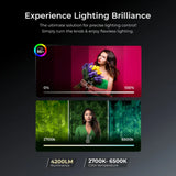 Digitek D800 BI Bi-Color Video Light Panel Ultra Slim New Designed LED Light Panel, Sleek and Easy to Carry Ideal for Wedding Shoot & Outdoor Shoot & More