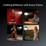 Digitek D800 BI Bi-Color Video Light Panel Ultra Slim New Designed LED Light Panel, Sleek and Easy to Carry Ideal for Wedding Shoot & Outdoor Shoot & More