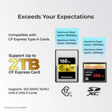 Digitek DCR 101 CFA 2 in 2 CF Express Type A & SDXC, USB 3.2 Card Reader