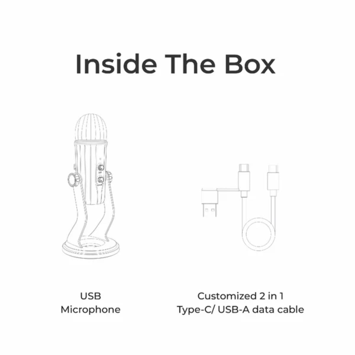 Digitek DM-601 Metal Desktop USB Microphone with Shock Mount & Adjusta ...