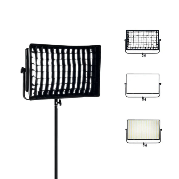 Digitek LED D1500 Professional Flat Panel LED Video Light with Sotbox & Grid