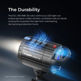 Digitek Lite (DCL 150WBC) Combo Bi Color Continuous LED Light with 18 CM Reflector Suitable for All Kinds of Small Production Photography/Power Saving & Environment Protection