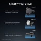 Digitek Lite (DCL 150WBC) Combo Bi Color Continuous LED Light with 18 CM Reflector Suitable for All Kinds of Small Production Photography/Power Saving & Environment Protection