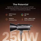Digitek Lite (DCL 250 WBC) Combo BI Color Continuous LED Light Suitable for All Kinds of Small Production Photography / Power Saving & Environment Protection