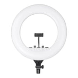 Digitek Platinum (DPRL 19H) Professional LED Ring Light Runs on AC/DC Power with No Shadow apertures, Ideal use for Makeup, Video Shoot, Fashion Photography & Many More