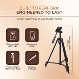 Digitek Tripod DTR-425 LW, Light Weight & Sturdy for Smartphone / DSLR