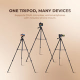 Digitek Tripod DTR-425 LW, Light Weight & Sturdy for Smartphone / DSLR
