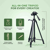 Digitek Tripod DTR-490 LW, Up to 4 kg, perfect for capturing shots from various angles