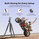 Digitek Tripod DTR 540 BH | Professional 2-in-1 Design | Ball Head Mechanism | 180° Vertical Flip Function | Leg Angle Adjustment Button