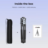 Digitek Tripod DTR 540 BH | Professional 2-in-1 Design | Ball Head Mechanism | 180° Vertical Flip Function | Leg Angle Adjustment Button