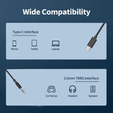 Digitek Type-C to 3.5mm TRS cable for Microphones to be used with Camera