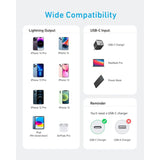 Digitek Type-C to Lightning cable for Microphones to be used with iOS Smartphones/ iPad
