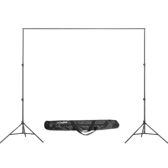 Digitek (DBSK-009FT) Studio Background Stand Kit for Backdrop Photography and Videography, Portable and Foldable Stand Kit with Bag