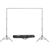 Digitek (DBSK-009FT) Studio Background Stand Kit for Backdrop Photography and Videography, Portable and Foldable Stand Kit with Bag