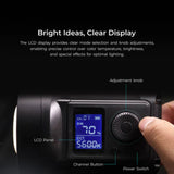 Digitek (DCL 100WBC DC RGB Combo) Light with 18 CM Reflector with AC/DC Support, a Unique Modern Meticulous design for Photographers aesthetic idea. Suitable for all kinds of Professional Photography