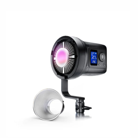 Digitek (DCL 100WBC DC RGB Combo) Light with 18 CM Reflector with AC/DC Support, a Unique Modern Meticulous design for Photographers aesthetic idea. Suitable for all kinds of Professional Photography