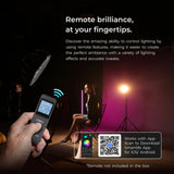 Digitek (DCL 100WBC DC RGB Combo) Light with 18 CM Reflector with AC/DC Support, a Unique Modern Meticulous design for Photographers aesthetic idea. Suitable for all kinds of Professional Photography