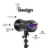 Digitek (DCL 250W Combo) Continuous LED Photo/Video Light with 18 cm Reflector Suitable for All Kinds of Small Production Photography / Power Saving & Environment Protection
