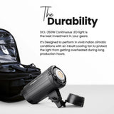 Digitek (DCL 250W Combo) Continuous LED Photo/Video Light with 18 cm Reflector Suitable for All Kinds of Small Production Photography / Power Saving & Environment Protection