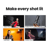 Digitek (DCL 250W Combo) Continuous LED Photo/Video Light with 18 cm Reflector Suitable for All Kinds of Small Production Photography / Power Saving & Environment Protection