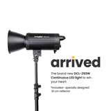 Digitek (DCL 250W Combo) Continuous LED Photo/Video Light with 18 cm Reflector Suitable for All Kinds of Small Production Photography / Power Saving & Environment Protection