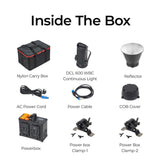 Digitek (DCL 600WBC Combo) Bi Color Continuous LED Light with Power Station & Reflector