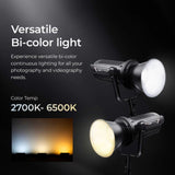 Digitek (DCL 600W Combo) Bi Color Continuous LED Light with Power Station & Reflector