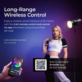 Digitek (DCL 600W Combo) Bi Color Continuous LED Light with Power Station & Reflector
