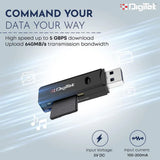 Digitek (DCR-006) High Speed USB 3.0 Card Reader DCR-006, Black