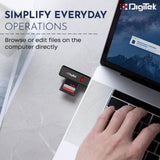 Digitek (DCR 006) High Speed USB 3.0 Card Reader DCR-006, Black