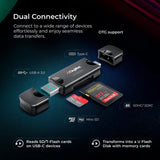 Digitek (DCR 007) USB-A 3.0 & Type C High-Speed Multi-Card Reader DCR-007