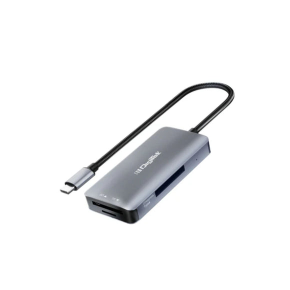 Digitek (DCR 104 CFB) 2 in 2 CF Express Type B & SDXC, USB 3.2 & 3.0 Card Reader, Support SD/SDHC/SDXC/UHS-I/UHS II Cards, Support Mac OS, iPad OS, Window, Android, Linux & Harmony