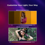 Digitek® (DFFL 6060) 200W Bi-Color Flexible Fabric LED Light with Remote & App Control, 768 LEDs, 2700K–6500K±200K, 5–100% Dimming, 120° Beam Angle, 18000LM, Includes X Bracket, Diffuser, Honeycomb Grid & Accessories, Ideal for Photo & Videography